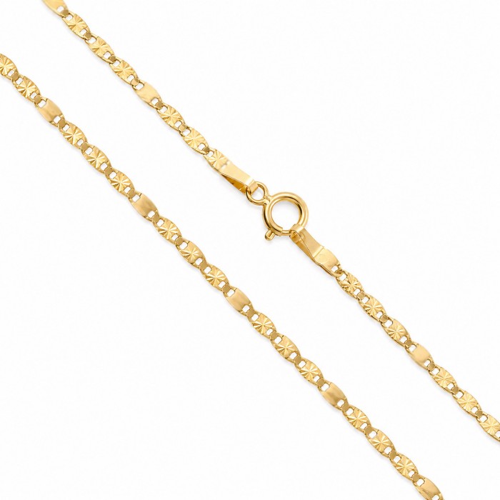 Łańcuszek złoty grawerowany gucci pr. 585